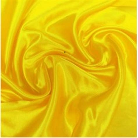 Yellow Satin Polyester Fabric 150cm