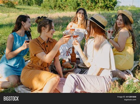 friends having picnic image and photo free trial bigstock
