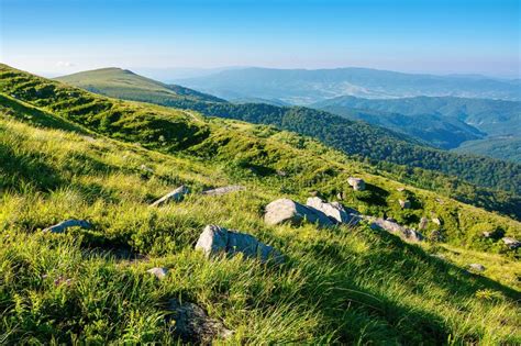 Mountain Landscape In Summer Stock Photo Image Of Fantastic Grassy