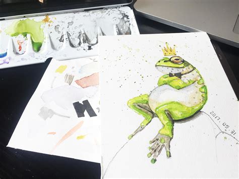 青蛙王子 插画 插画习作 狸叔与太子 原创作品 站酷 zcool