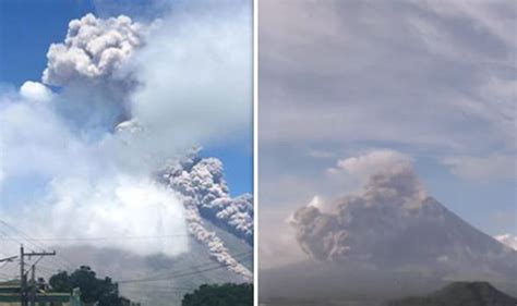 Mayon Volcano Watch Live Video Eruption Continues With Lava Fountain