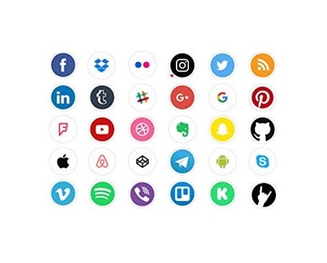 Car And Truck Decals And Stickers 51 X Social Media Icon Sticker Vinyl