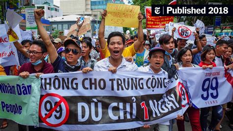 Vietnamese Protest An Opening For Chinese Territorial Interests The New York Times