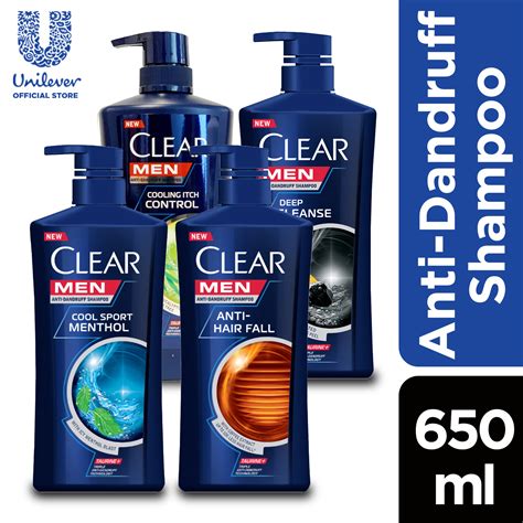 Qoo10 Clear Men Anti Dandruff Shampoo 650ml Cool Mentholanti