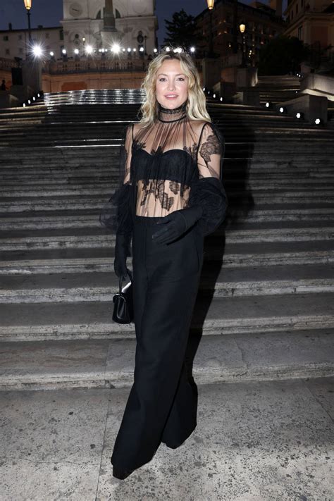 Kate Hudson Attends The Valentino Haute Couture FW Show In Rome Italy