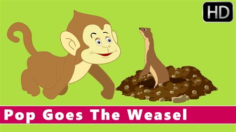 Pop Goes The Weasel English Nursery Rhymes For Kids Youtube