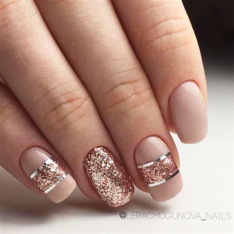 35 Classy Nails Designs To Fall In Love ... Multiple nail tutorials for short nails are available online of easy nail art designs to do at home and easy nail designs for beginners to assist you through the silver is a color that can be combined with any good nail polish colors for short nails and still made to look elegant, formal and fancy.