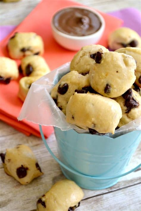 In a large bowl, combine the yeast and warm water. Chocolate Chip Soft Pretzel Bites | Lemon Tree Dwelling