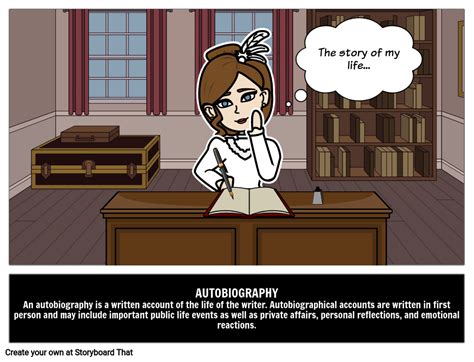 Autobiography Literary Genres Storyboard By Bridget Baudinet