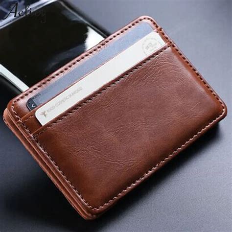 Aelicy 2018 Super Slim Soft Wallet Men Women Leather Mini Credit Card