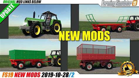 Fs19 New Mods 2019 10 282 Review Youtube