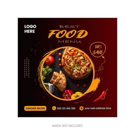 Premium Psd Food Social Media Promotion And Instagram Banner Post