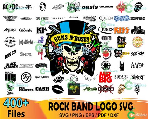 400 Rock Band Logo Bundle Svg Rock Band Svg Logo Rock Band Svg