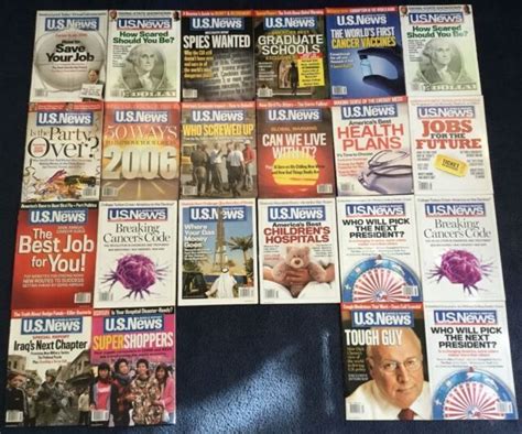 Lot Of 22 Us News And World Report 2005 2009 No Mailing Label Newsstand