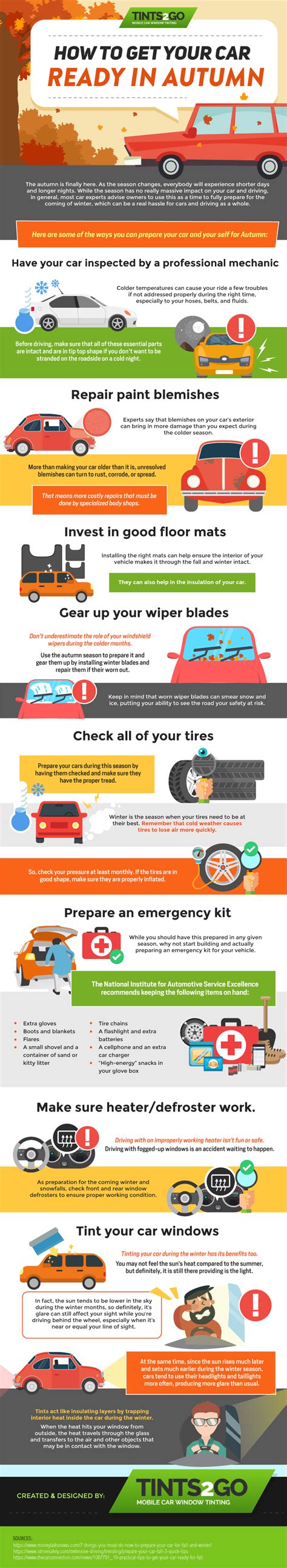 How To Get Your Car Ready In Autumn Infographic Tints2go Blog
