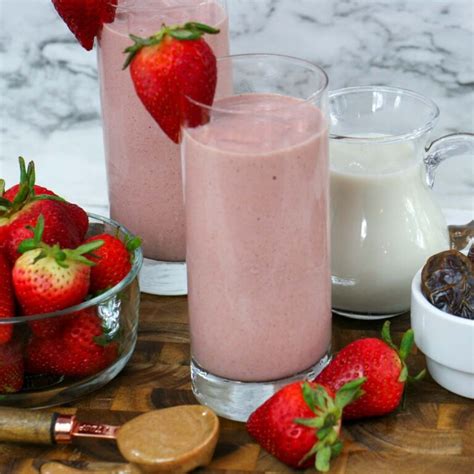 Healthy Frozen Strawberry Smoothie Without Yogurt Or Banana Our