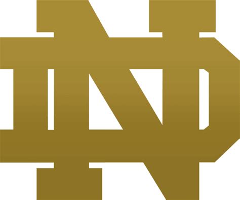 Notre dame clover logo sticker / vinyl decal 10 sizes they come in the following sizes: Gold Notre Dame Logo Png - Free Transparent PNG Download ...