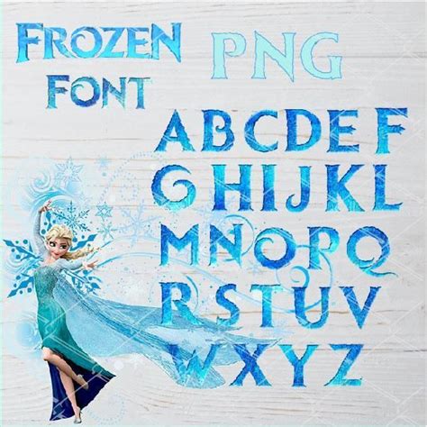 Frozen Alphabet Clipart Frozen Birthday Frozen Font Frozen Birthday