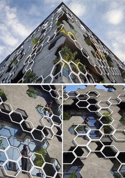Studio Ardete Have Designed A Building With A Hexagonal Patterned Facade
