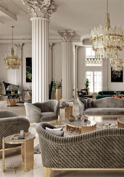 Classic Interior Lounge Interiors Luxury Living Room Neoclassical