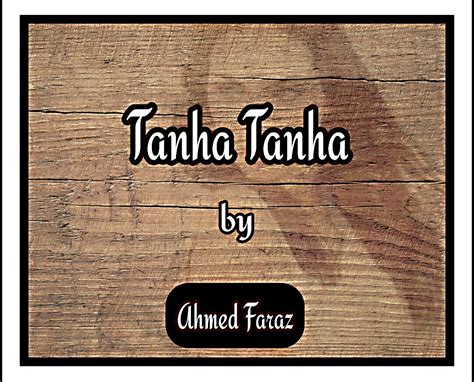 Tanha Tanha By Ahmed Faraz Complete Book Download