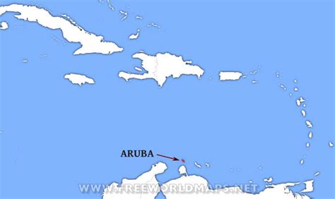 Map showing where is haiti located on the world map. Where is Aruba located on the World map?