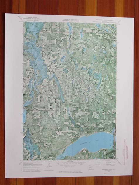 Steamboat Lake Minnesota 1974 Original Vintage Usgs Topo Map 1974