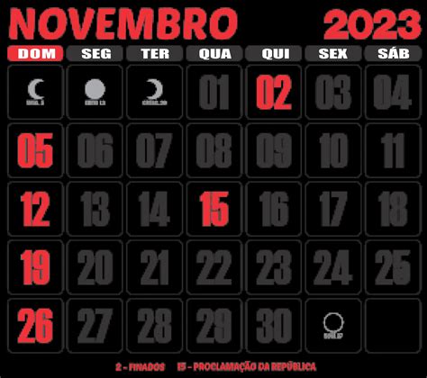 Calendario 2023 Imprimir Feriados Novembro 21st Imagesee