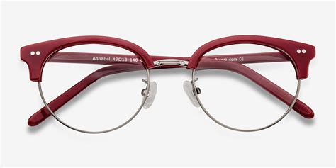 annabel browline red glasses for women eyebuydirect