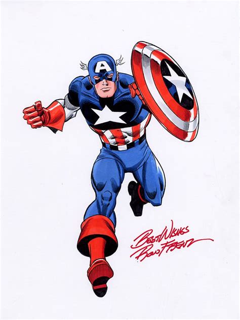 Captain America by Ron Frenz | Captain america comic, Captain america, Captain america pictures
