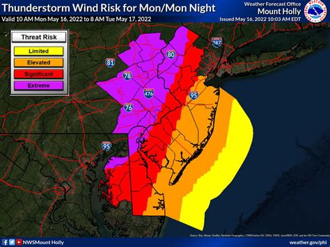 Severe Thunderstorms Across New Jersey To Bring Damaging Winds