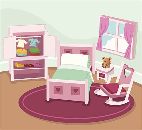 Girls Bedroom Illustrations Royalty Free Vector Graphics And Clip Art