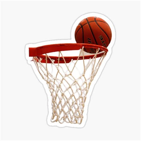 Basketball And Hoop Sticker For Sale By Artfulminx Redbubble