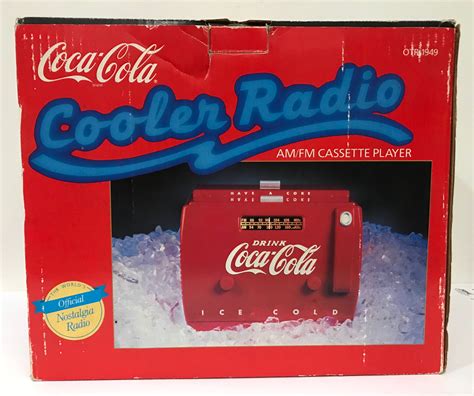 vintage otr 1949 coca cola cooler radio am fm cassette player etsy