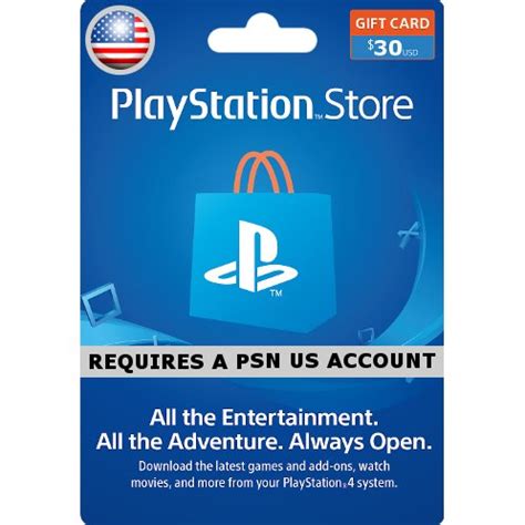 About playstation network card (psn) add funds to your playstation® network wallet without the need for a credit card. PSN Card 30 USD | Playstation Network US digital