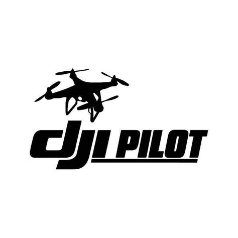 Dji Pilot Drone Plane Vinyl Sticker