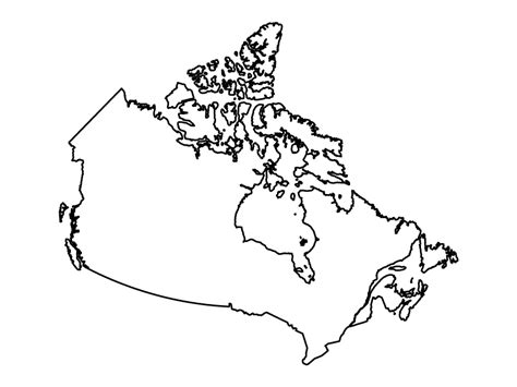 Canada Outline Map Blank Maps Repo
