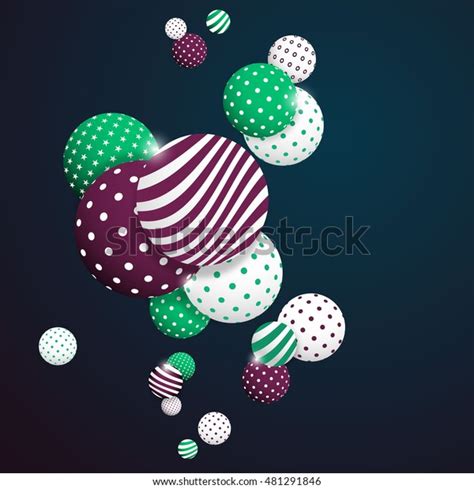 Multicolored Decorative Balls Abstract Vector Illustration 库存矢量图（免版税