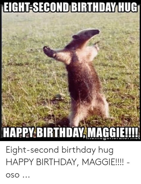 Eight Second Birthday Hug Happy Birthday Inagge Eight Second Birthday