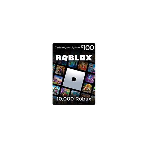 Carta Regalo Roblox Da 10 000 Robux Con Regalo Virtuale