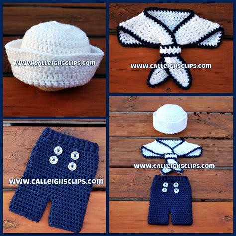 Instant Download Crochet Pattern No 104 Ship Shape Sailor Set Etsy
