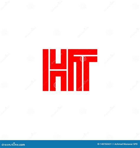 Letter Ht For Company Design Logo Branding Letter Element Stock