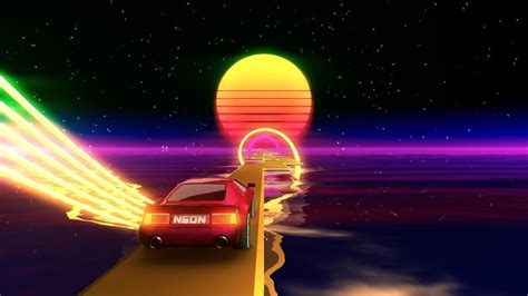 Synthwave Rhythm Racer Neon Drive Lights Up Ps4 Next Week Push Square