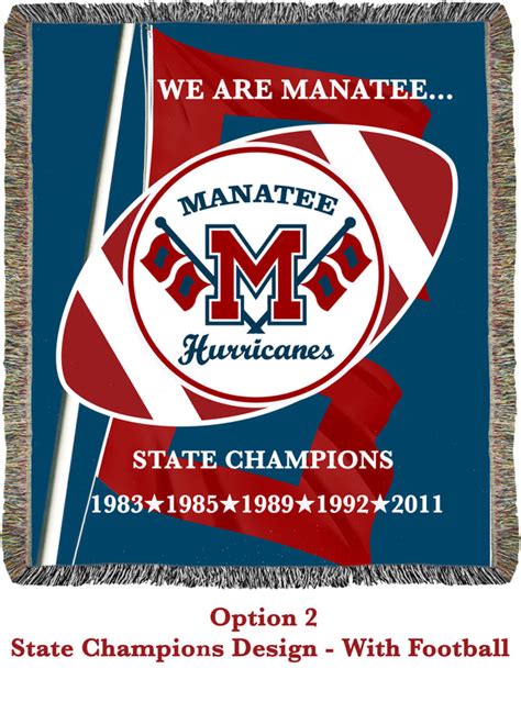 Manatee High School State Champions Football Woven Blanket Fundraise