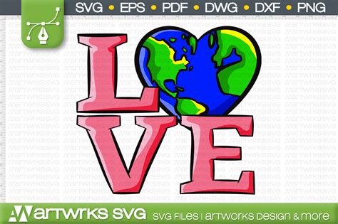 Earth day shirt SVG files for Cricut | Love Earth day (531250) | Cut