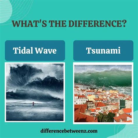 Difference Between Tidal Wave And Tsunami Difference Betweenz