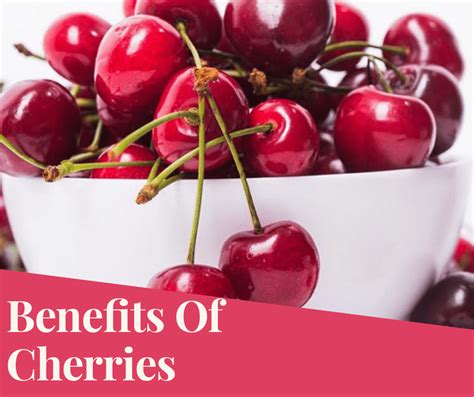 Benefits Of Cherries Gina B Healthy