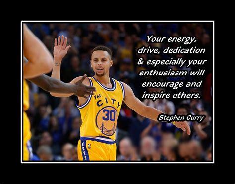 Stephen Curry Inspirational Basketball Motivation Energy Quote Poster