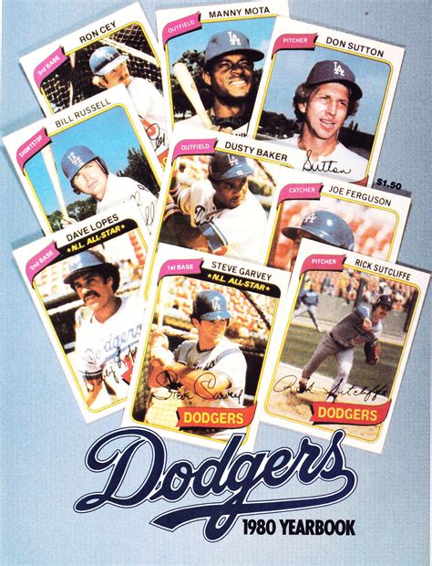 1980 Los Angeles Dodgers Yearbook Sportspaper Wiki