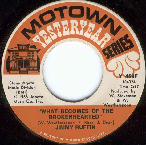 tosh berman s vinyl and cd collection jimmy ruffin what becomes of the brokenhearted b w i